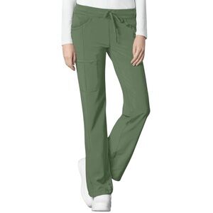 Cherokee Infinity Women's 4-Pocket Drawstring Scrub Pants S NWT Olive Green 💚